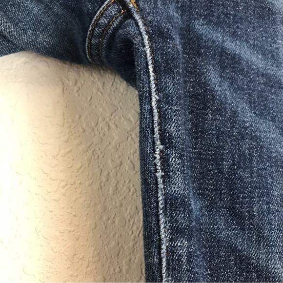 Agolde Sophie Crop Distressed Starwood Raw Hem Torn Knee Made in USA Jeans 29 - Picture 15 of 15